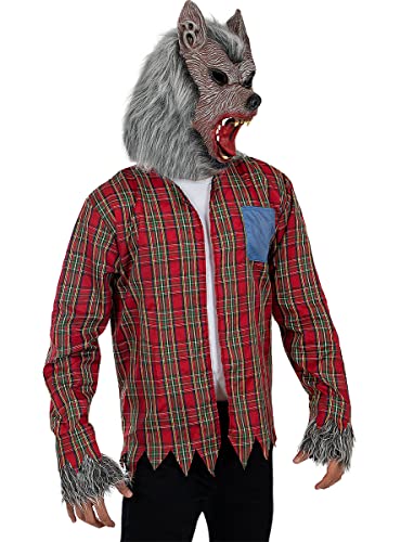 Funidelia | Werwolf Kostüm für Herren Horror, Werwolf, Böse Wolf, Halloween - Kostüm für Erwachsene & Verkleidung für Partys, Karneval & Halloween - Größe XXL - Braun von Funidelia