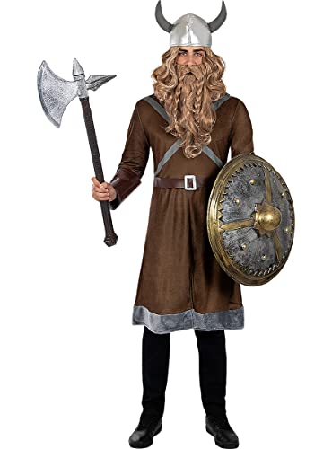 Funidelia | Wikinger Kostüm für Herren Nordisch, Walküre, Barbaren, Vikings - Kostüm für Erwachsene & Verkleidung für Partys, Karneval & Halloween - Größe S - Braun Funidelia | Wikinger Kostüm für Herren Nordisch, Walküre, Barbaren, Vikings - Kostüm für Erwachsene & Verkleidung für Partys, Karneval & Halloween - Größe S - Braun von Funidelia