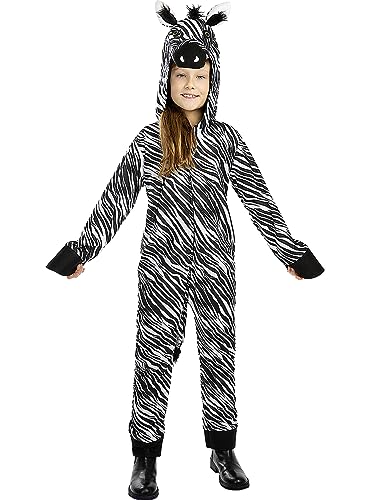 Funidelia | Zebra Kostüm für Jungen und Mädchen Tiere - Kostüm für Kinder & Verkleidung für Partys, Karneval & Halloween - Größe 10-12 Jahre - Weiß Funidelia | Zebra Kostüm für Jungen und Mädchen Tiere - Kostüm für Kinder & Verkleidung für Partys, Karneval & Halloween - Größe 10-12 Jahre - Weiß von Funidelia