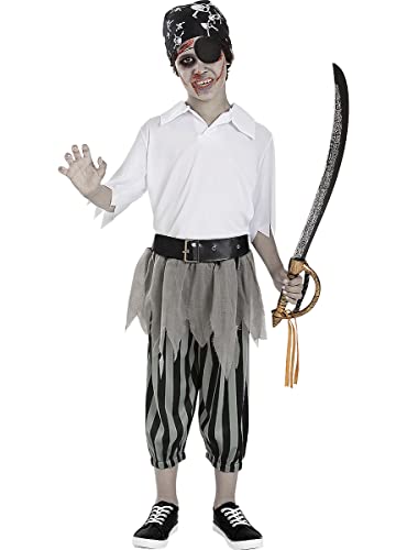 Funidelia | Zombie-Pirat Kostüm für Jungen Untoter, Halloween, Horror - Kostüm für Kinder & Verkleidung für Partys, Karneval & Halloween - Größe 3-4 Jahre - Schwarz Funidelia | Zombie-Pirat Kostüm für Jungen Untoter, Halloween, Horror - Kostüm für Kinder & Verkleidung für Partys, Karneval & Halloween - Größe 3-4 Jahre - Schwarz von Funidelia