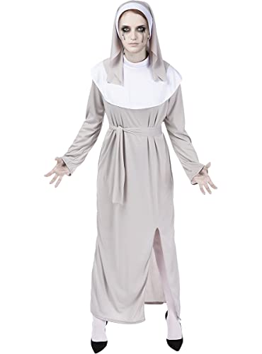 Funidelia | ZombieNonnen Kostüm für Damen Untoter, Halloween, Horror - Kostüm für Erwachsene & Verkleidung für Partys, Karneval & Halloween - Größe XL - Weiß von Funidelia