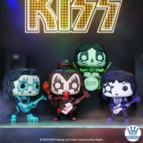 Pop! Kiss (Color Spotlight), 4er-Pack von Funko Pop