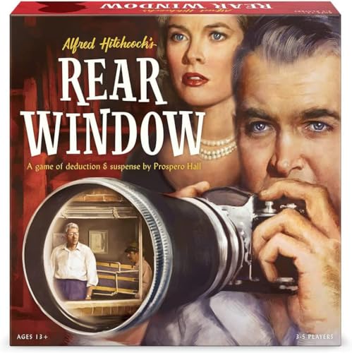 Alfred Hitchcock`s Rear Window Board Game - Mysterious Cooperative Decision Making Game Features Hollywood Legends Grace Kelly and Jimmy Stewart von Funko