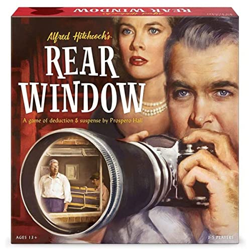 Alfred Hitchcock`s Rear Window Board Game - Mysterious Cooperative Decision Making Game Features Hollywood Legends Grace Kelly and Jimmy Stewart von Funko