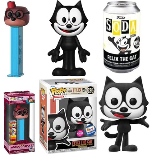 Felix Benny Chase Top Cat Ball Pop Figur Exklusive Figur gebündelt mit Retro Cartoon Soda The Can + Marokko Maulwurf Wacky Pack Minis 3 Stück Felix Benny Chase Top Cat Ball Pop Figur Exklusive Figur gebündelt mit Retro Cartoon Soda The Can + Marokko Maulwurf Wacky Pack Minis 3 Stück von Funko