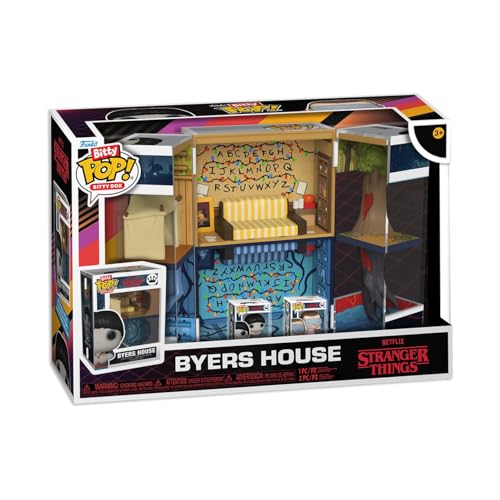 Funko Bitty Pop! Bitty Boxes: Stranger Things - Byers House Playset mit 2-0,9 Zoll (2,2 cm) winzige Mini-Figuren - Sammler-Vitrine mit Innenszene und Aufbewahrung - Geschenkidee Funko Bitty Pop! Bitty Boxes: Stranger Things - Byers House Playset mit 2-0,9 Zoll (2,2 cm) winzige Mini-Figuren - Sammler-Vitrine mit Innenszene und Aufbewahrung - Geschenkidee von Funko