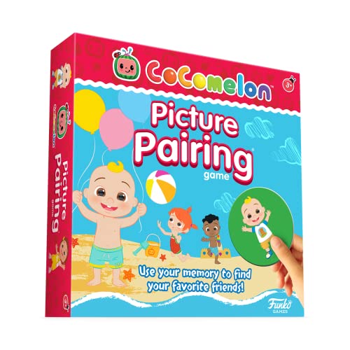 CoComelon Picture Pairing Memory Game für 2-4 Spieler Lernspiel ab 3 Jahren – ENG/FR/DE/SP/IT von Funko