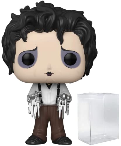 Edward Scissorhands - Edward in Dress Clothes Funko Pop! Vinyl-Figur (gebündelt mit kompatibler Pop-Box-Schutzhülle), 9,5 cm, Weiß von Funko
