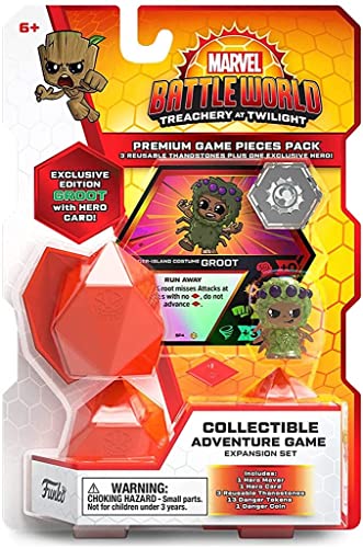 Marvel Battleworld: Treachery at Twilight Premium Pieces Sammlerstücke Abenteuer-Spiel mit Spider-Island Groot (Neue Wiederverwendbare Thanosteine) – ideal für Kinder ab 6 Jahren von Funko