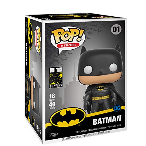 Funko Pop! Heroes: DC - 18" Batman - DC Comics - Vinyl-Sammelfigur - Geschenkidee - Offizielle Handelswaren - Spielzeug Für Kinder und Erwachsene - Comic Books Fans - Modellfigur Für Sammler von Funko