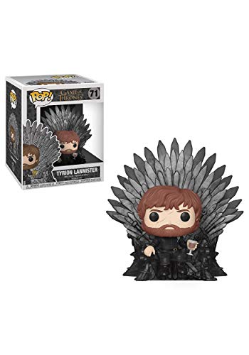 Funko Pop! Deluxe: Game 0: Tyrion Lannister Sitting On Iron Throne Collectible Figure - Game of Thrones - Vinyl-Sammelfigur - Geschenkidee - Offizielle Handelswaren - TV Fans von Funko