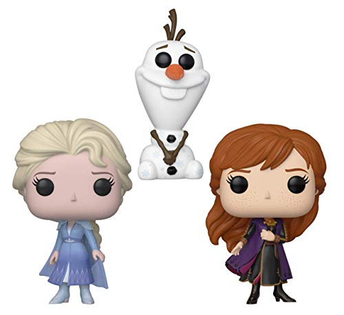 Funko 39944 Pop! Disney: Frozen II - Travel ELSA, Travel Anna & Olaf (Special Edition) 3er Pack von Funko