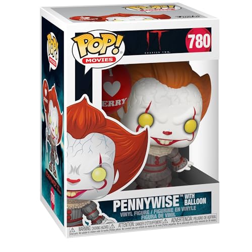 Funko Pop! Movies: IT: Chapter 2- Pennywise mit Balloon - IT Chapter Two - Vinyl-Sammelfigur - Geschenkidee - Offizielle Handelswaren - Spielzeug Für Kinder und Erwachsene - Movies Fans von Funko