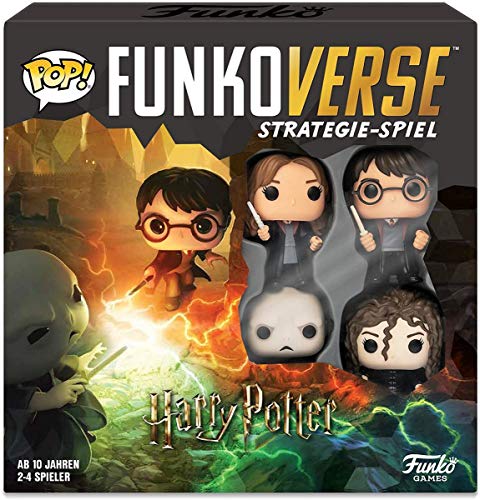 Funko Games Funko Harry Potter 100 Funkoverse - (4 Characters Pack) Board Game, German Version, Multi Color - Light Strategy Board Game for Children & Adults (Ages 10+) - 2-4 Players von Funko