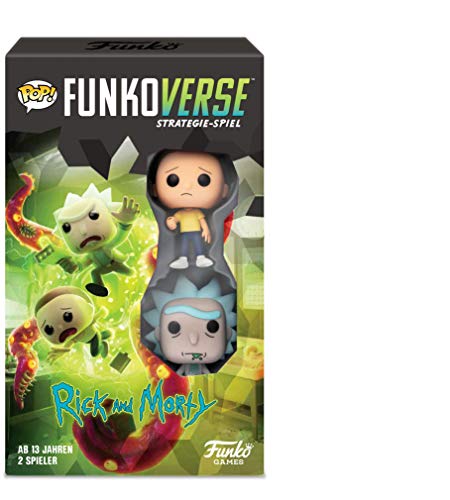 Funko Games Funkoverse - Rick and Morty 2 Packung - (German Language) - Light Strategy Board Game for Children & Adults (Ages 10+) - 2-4 Players - Vinyl-Sammelfigur - Geschenkidee von Funko