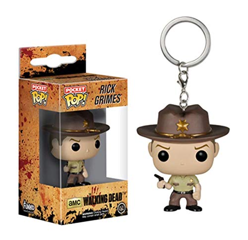 Funko 4451-PDQ Schlüsselanhänger Figur The Walking Dead: Rick Grimes von Funko