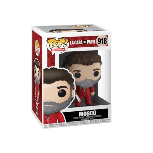 Funko Pop! TV: La Casa De Papel - Moscow - Money Heist - Haus des Geldes - Vinyl-Sammelfigur - Geschenkidee - Offizielle Handelswaren - Spielzeug Für Kinder und Erwachsene - TV Fans von Funko