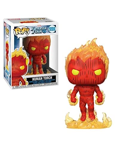 Funko Pop! Marvel: Fantastic Four - The Human Torch Torch - Vinyl-Sammelfigur - Geschenkidee - Offizielle Handelswaren - Spielzeug Für Kinder und Erwachsene - Comic Books Fans von Funko
