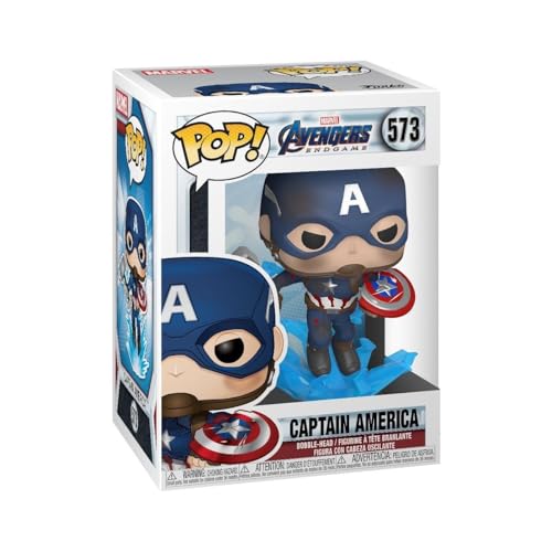 Funko Pop! Marvel: Avengers Endgame - Captain America mit Broken Shield & Mjolnir - Vinyl-Sammelfigur - Geschenkidee - Offizielle Handelswaren - Spielzeug Für Kinder und Erwachsene Funko Pop! Marvel: Avengers Endgame - Captain America mit Broken Shield & Mjolnir - Vinyl-Sammelfigur - Geschenkidee - Offizielle Handelswaren - Spielzeug Für Kinder und Erwachsene von Funko
