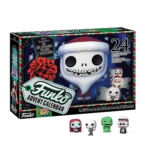 Funko Advent Calendar: The Nightmare Before Christmas - Jack Skellington - (The Nightmare Before Christmas) - 24 Tage der Überraschung - Vinyl-Minifigur Zum Sammelns - Mystery Box - Geschenkidee von Funko