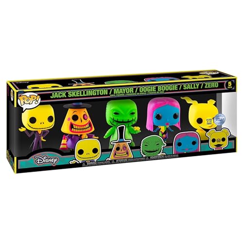 Funko 5-Pack - Disney The Nightmare Before Christmas Pop! Vinyl Collectible Figure Set - Glow in The Dark Limited Edition Exclusive von POP