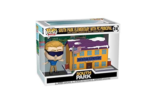 Funko Pop! Town: SP - SP South Park Elementary mit Pieces Principal - Vinyl-Sammelfigur - Geschenkidee - Offizielle Handelswaren - Spielzeug Für Kinder und Erwachsene - TV Fans von Funko