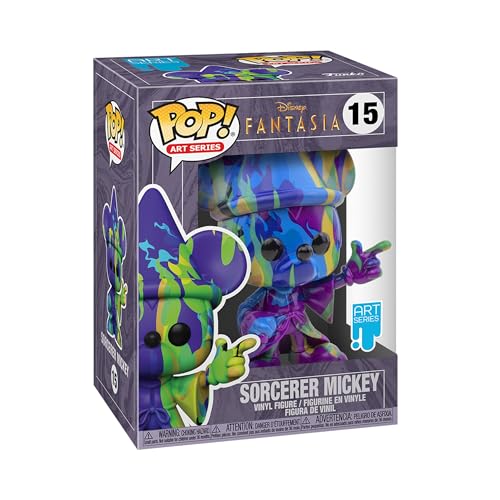Funko Pop! Disney: Fantasia 80th-Mickey#2 - Object - (Artist Series) Fantasia - Vinyl-Sammelfigur Inklusive Premium-Kunststoffschutz-Box - Geschenkidee - Offizielle Handelswaren von Funko