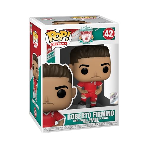Funko POP! Football: Liverpool - Roberto Firmino - Liverpool FC - Vinyl-Sammelfigur - Geschenkidee - Offizielle Handelswaren - Spielzeug Für Kinder und Erwachsene - Sports Fans von Funko