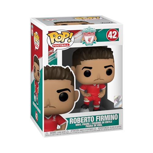 Funko Pop! Football: Liverpool - Roberto Firmino - Liverpool FC - Vinyl-Sammelfigur - Geschenkidee - Offizielle Handelswaren - Spielzeug Für Kinder und Erwachsene - Sports Fans von Funko