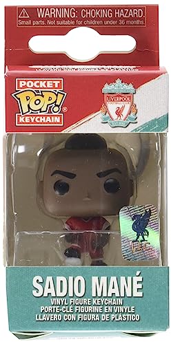 Funko Pop! Keychain: Liverpool - Sadio Mane Mané - Liverpool FC - Neuartiger Schlüsselanhänger - Vinyl-Minifigur Zum Sammeln - Strumpffüller - Geschenkidee - Offizielle Handelswaren - Sports Fans von Funko