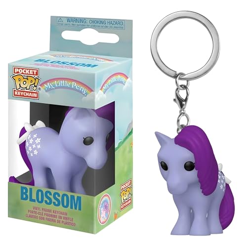 Funko Pop! My Little Pony Blossom - Cotton Candy - My Little Pony TV - Keychain - Neuartiger Schlüsselanhänger - Vinyl-Minifigur Zum Sammeln - Strumpffüller - Geschenkidee - Offizielle Handelswaren von Funko