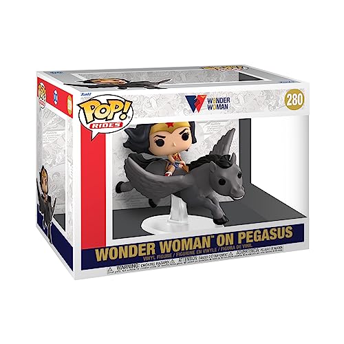 Funko POP! Rides: WW 80th - Wonder Woman On Pegasus - DC Comics - Vinyl-Sammelfigur - Geschenkidee - Offizielle Handelswaren - Spielzeug Für Kinder und Erwachsene - Comic Books Fans von Funko