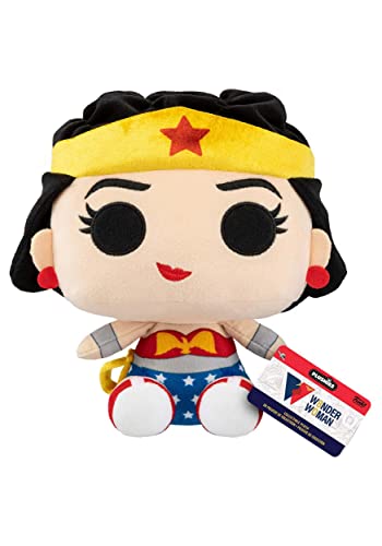 Funko POP! Plush: WW 80th - Classic Wonder Woman - (1950's) - DC Comics - Wonder Woman - Plüschtier - Geschenkidee Zum Geburtstag - Offizielle Handelswaren - Gefüllt Plüschtiere Für Kinder von Funko