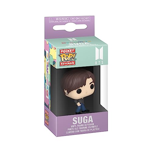 Funko Pop! Keychain: BTS - Dynamite - Suga - Neuartiger Schlüsselanhänger - Vinyl-Minifigur Zum Sammeln - Strumpffüller - Geschenkidee - Offizielle Handelswaren - Music Fans - Minifigur von Funko
