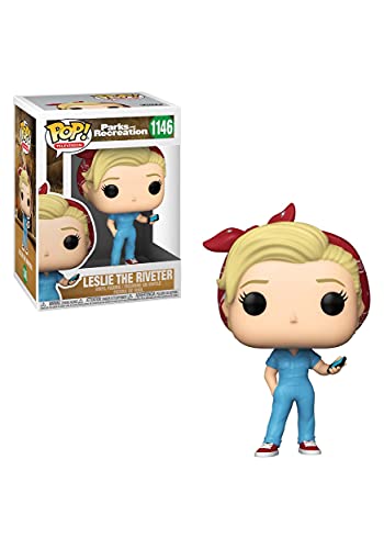 Funko Pop! TV: Parks and Rec - Leslie Knope The Riveter - Parks and Recreation - Vinyl-Sammelfigur - Geschenkidee - Offizielle Handelswaren - Spielzeug Für Kinder und Erwachsene - TV Fans von Funko