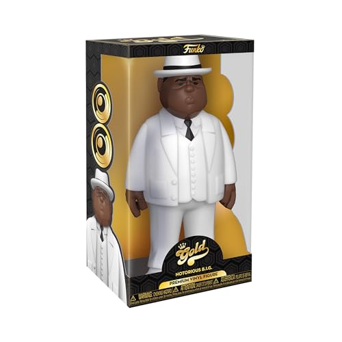 Funko Vinyl Gold 12": Biggie Smalls - Notorious Big - White Suit - Sammelbare Vinyl-Actionfigur - Geschenkidee Zum Geburtstag - Offizielle Handelswaren - Ideales Spielzeug Für Music Fans und Display Funko Vinyl Gold 12": Biggie Smalls - Notorious Big - White Suit - Sammelbare Vinyl-Actionfigur - Geschenkidee Zum Geburtstag - Offizielle Handelswaren - Ideales Spielzeug Für Music Fans und Display von Funko