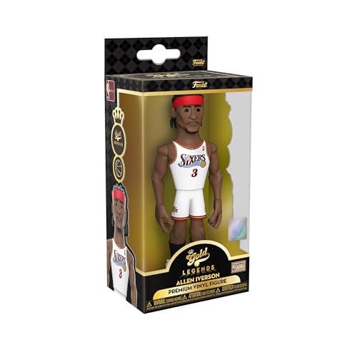 Funko Gold 5" NBA Legends: 76ers - Allen Iverson Iverson - 1/6 Quote Für Seltene Chase-Variantease - Sammelbare Vinyl-Actionfigur - Geschenkidee Zum Geburtstag - Offizielle Handelswaren und Display Funko Gold 5" NBA Legends: 76ers - Allen Iverson Iverson - 1/6 Quote Für Seltene Chase-Variantease - Sammelbare Vinyl-Actionfigur - Geschenkidee Zum Geburtstag - Offizielle Handelswaren und Display von Funko
