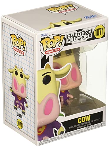 Funko POP! Animation: Cow & Chicken - Super Cow - Vinyl-Sammelfigur - Geschenkidee - Offizielle Handelswaren - Spielzeug Für Kinder Und Erwachsene - Cartoons Fans - Modellfigur Für Sammler Und Display von Funko