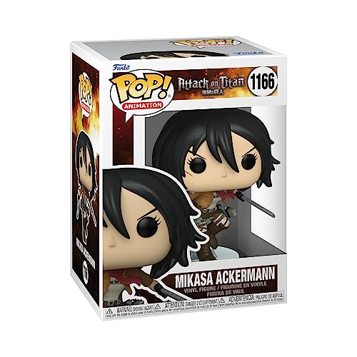 Funko Pop! Animation: Attack On Titan - Mikasa Ackerman - Vinyl-Sammelfigur - Geschenkidee - Offizielle Handelswaren - Spielzeug Für Kinder und Erwachsene - Anime Fans - Modellfigur Für Sammler von Funko