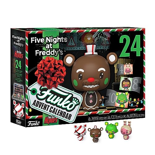 Funko Advent Calendar: Five Nights At Freddy's (FNAF) Blacklight - (Psh) - 24 Tage der Überraschung - Vinyl-Minifigur Zum Sammelns - Mystery Box - Geschenkidee - Feiertage zu Weihnachten von Funko