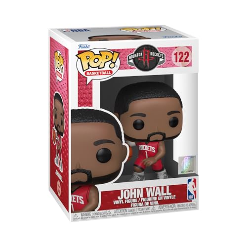 Funko POP! NBA: Rockets-John WallWall - (Red Jersey) - Vinyl-Sammelfigur - Geschenkidee - Offizielle Handelswaren - Spielzeug Für Kinder und Erwachsene - Sports Fans - Modellfigur Für Sammler von Funko