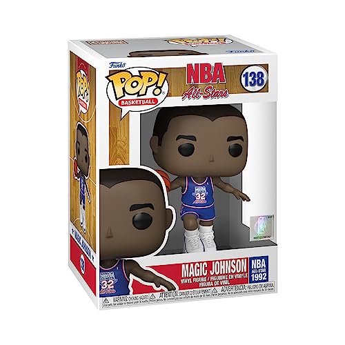 Funko Pop! NBA Legends-Magic Johnson - (Blue All Star Uni 1991) - Vinyl-Sammelfigur - Geschenkidee - Offizielle Handelswaren - Spielzeug Für Kinder und Erwachsene - Sports Fans von Funko