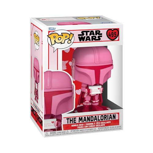 Funko Pop! Star Wars: Valentines - Mandalorian - The Mandalorian - Vinyl-Sammelfigur - Geschenkidee - Offizielle Handelswaren - Spielzeug Für Kinder und Erwachsene - TV Fans - Modellfigur Für Sammler von Funko