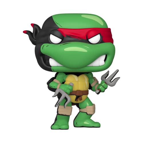 Funko 60649 Pop Comics Teenage Mutant Ninja Turtles: Raphael Vorschauen Exklusiv Vinyl-Figur, Weiß, Rot, Schwarz, S von Funko