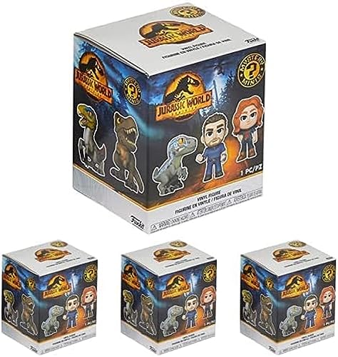 Funko 61810 Mystery Mini: Jurassic World: Dominion - (1 of 12 to Collect), Mehrfarben, 4er Pack von Funko