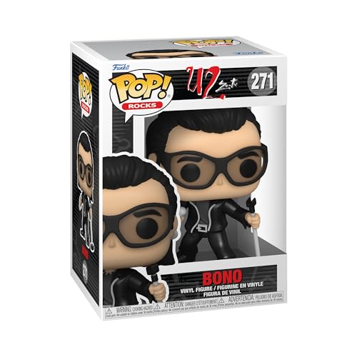 Funko Pop! Rocks: U2 - ZooTV - Bono - Vinyl-Sammelfigur - Geschenkidee - Offizielle Handelswaren - Spielzeug Für Kinder und Erwachsene - Music Fans - Modellfigur Für Sammler und Display von Funko