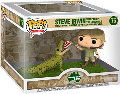 Funko 70813 Pop! Moment: Australia Zoo - Steve Irwin mit 'Agro' The Crocodile #75 (FUN70813) von Funko