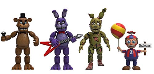 Funko 8864 Five Nights at Freddy's Action-Figuren-Set, 4 Stück, Freddy, Bonnie, Springfalle und Ballon Boy Funko 8864 Five Nights at Freddy's Action-Figuren-Set, 4 Stück, Freddy, Bonnie, Springfalle und Ballon Boy von Funko