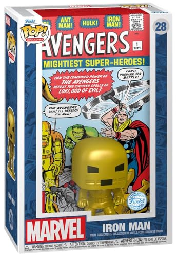 Funko Avengers Iron Man (Comic Cover) Vinyl Figur 28 Unisex Pop! Standard von Funko