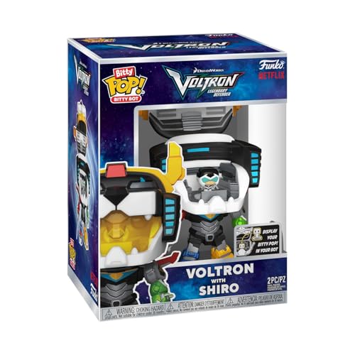 Funko Bitty Bots: Voltron: Legendary Defender - Voltron mit Shiro! Bitty POP! - 2,2 cm & 12,3 cm - Classic - Sammlerstück - Geschenkidee - Display Funko Bitty Bots: Voltron: Legendary Defender - Voltron mit Shiro! Bitty POP! - 2,2 cm & 12,3 cm - Classic - Sammlerstück - Geschenkidee - Display von Funko
